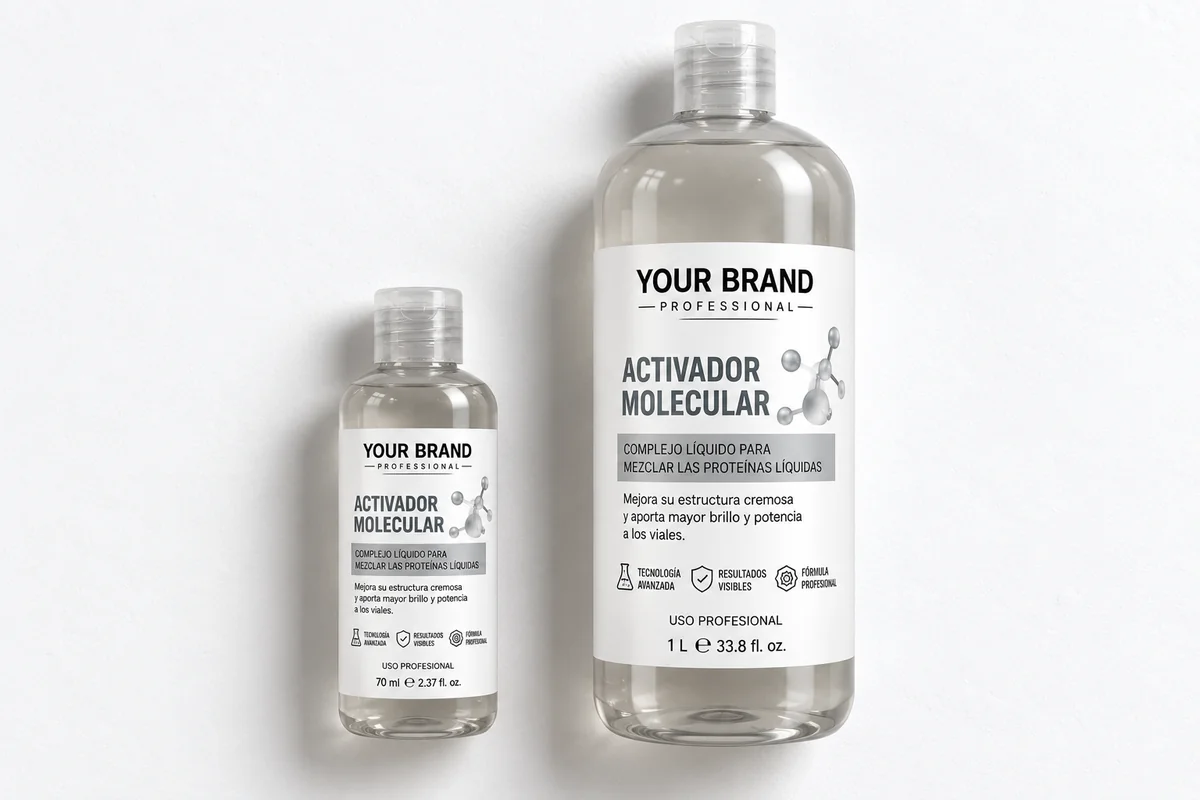 Molecular Activator in a 70 ml single-dose format and a 1 litre professional format