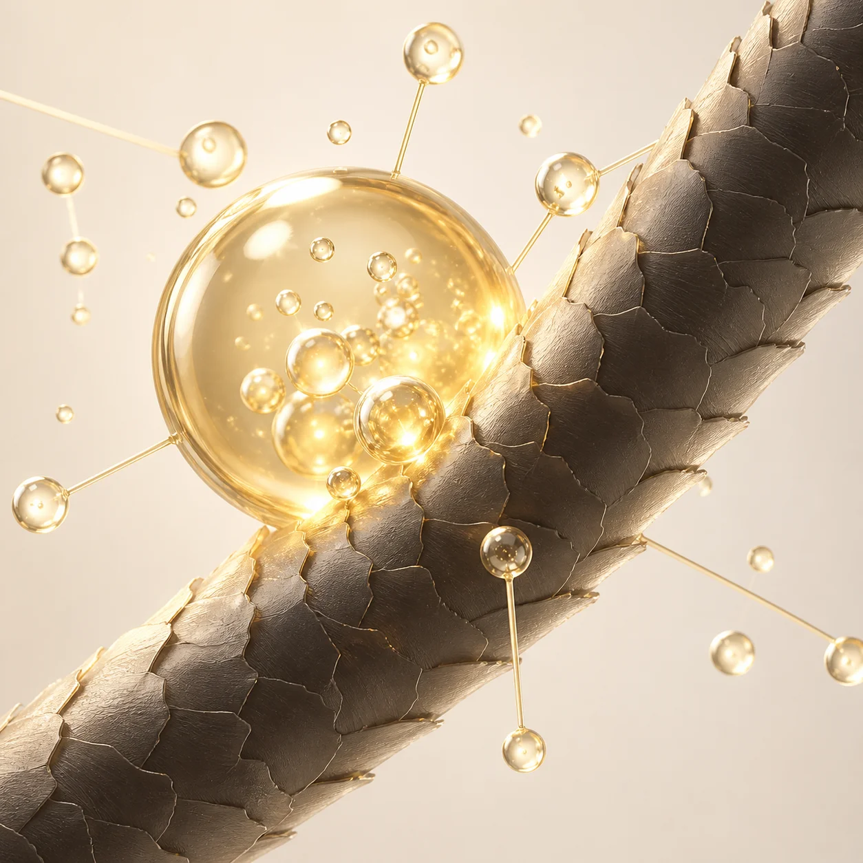 Ingredientes cosméticos activos sobre fibra capilar - formulaciones Click Beauty Labs