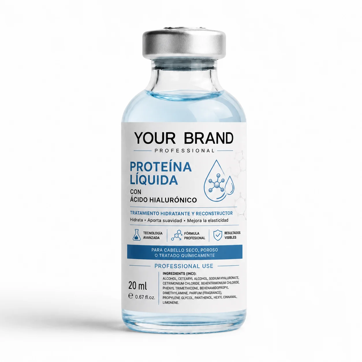 Proteína Líquida con Ácido Hialurónico