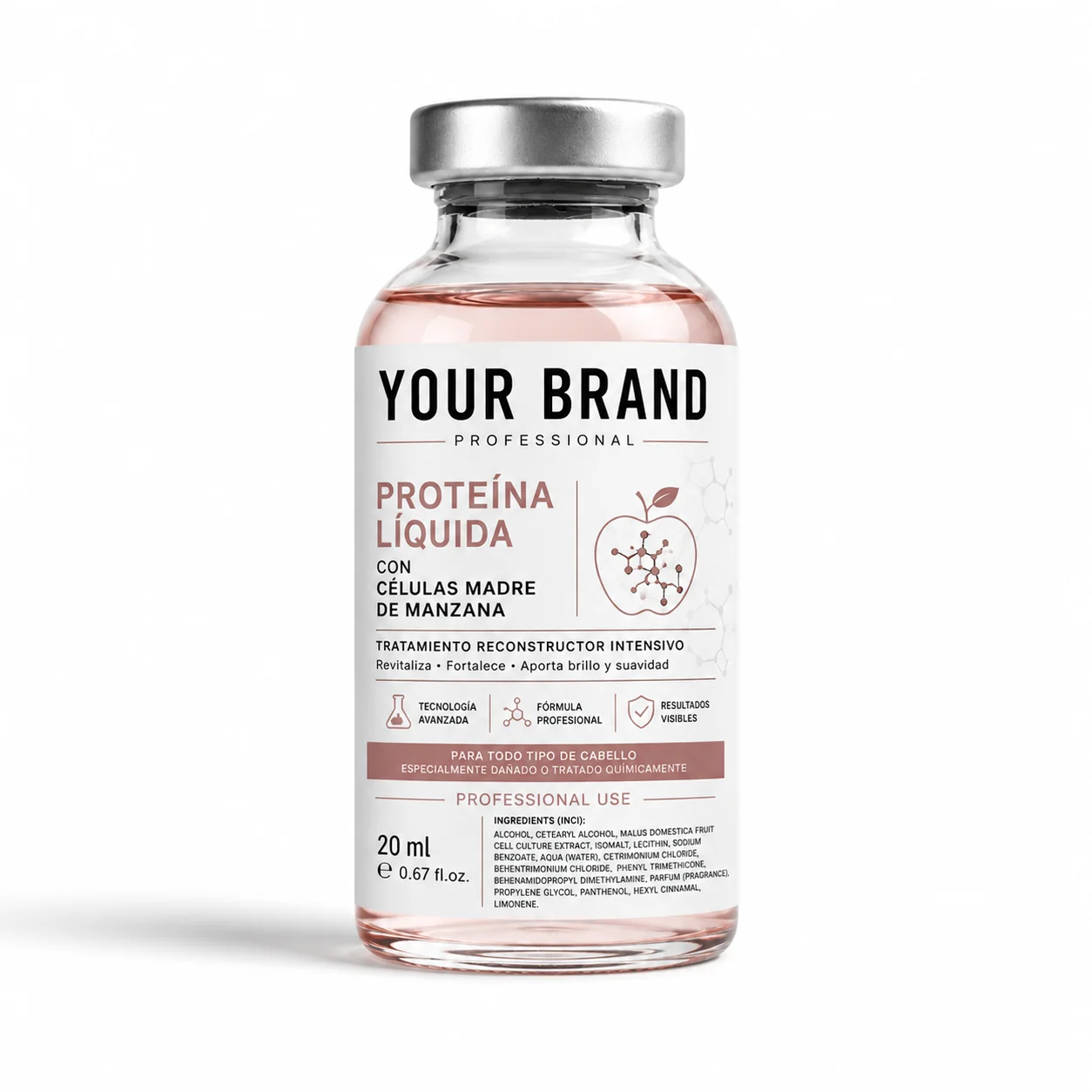Proteína Líquida con Células Madre de Manzana