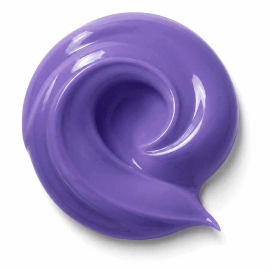 Textura de la crema del alisado para cabellos rubios de Click Beauty Labs